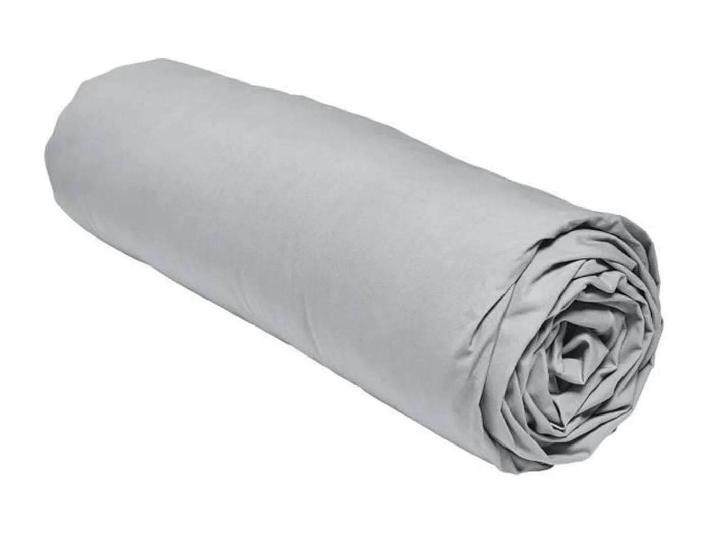 Spannbettlaken – 140 x 200+30 cm – 100 % Baumwollperkal – Stahl