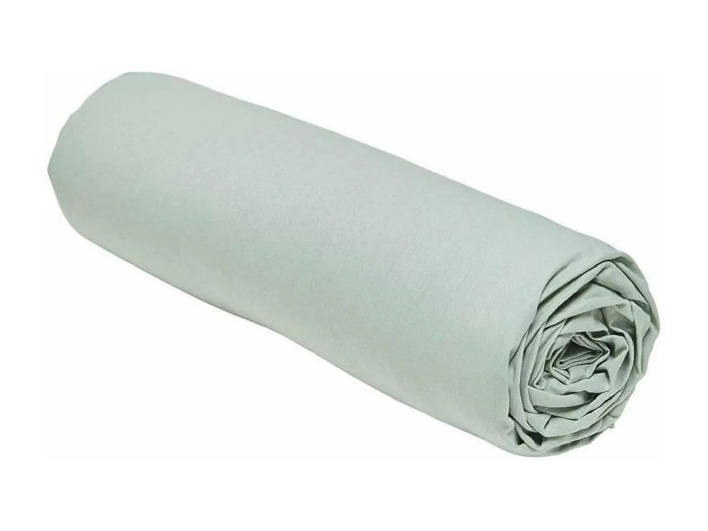 Spannbettlaken – 160 x 200 + 23 cm, einfarbig – Seladon