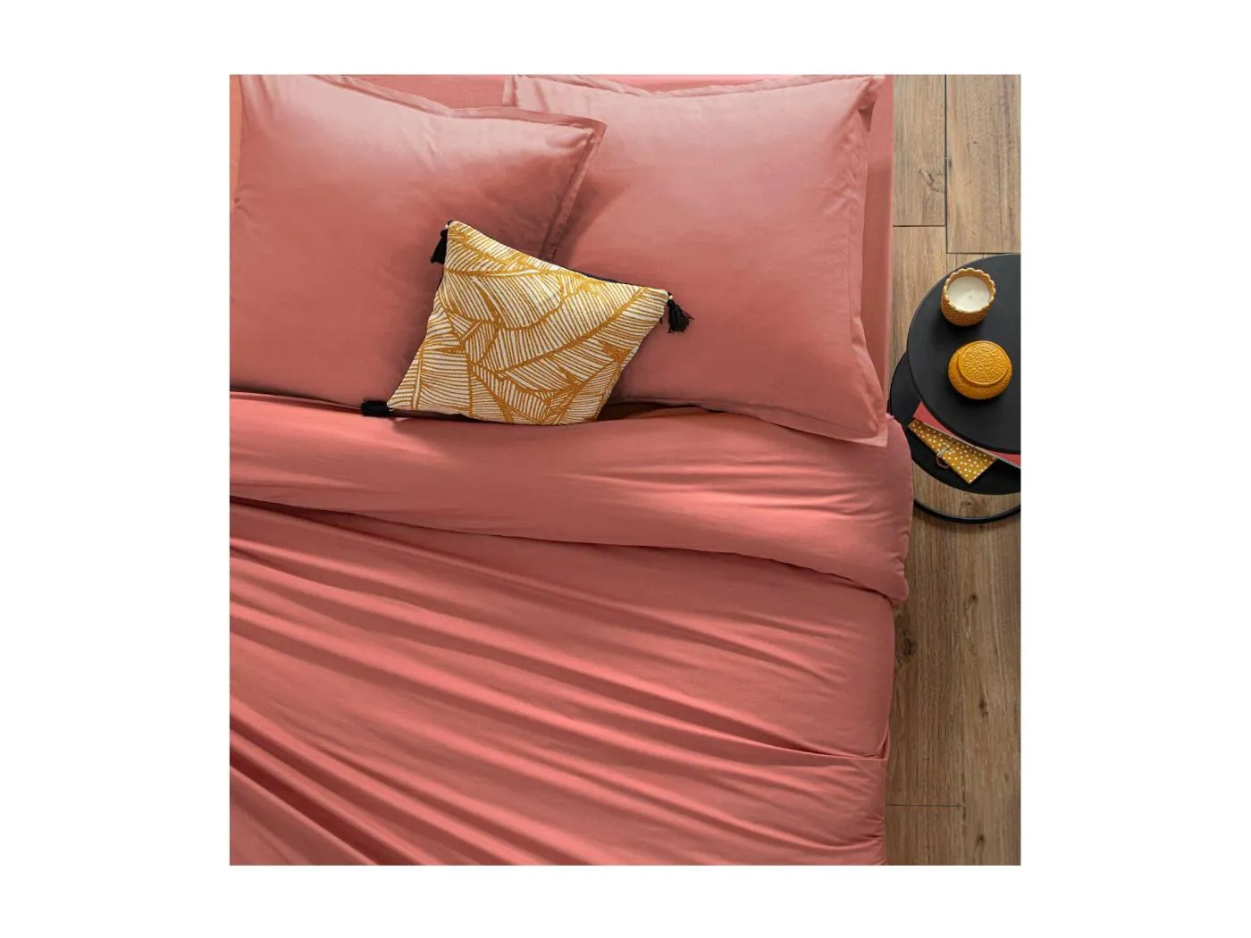 Bettbezug Baumwolle rosa 90x190cm