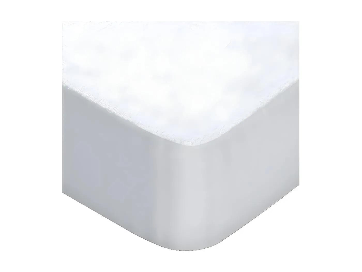 Matratzenschoner Baumwolle weiß 135x190/200
