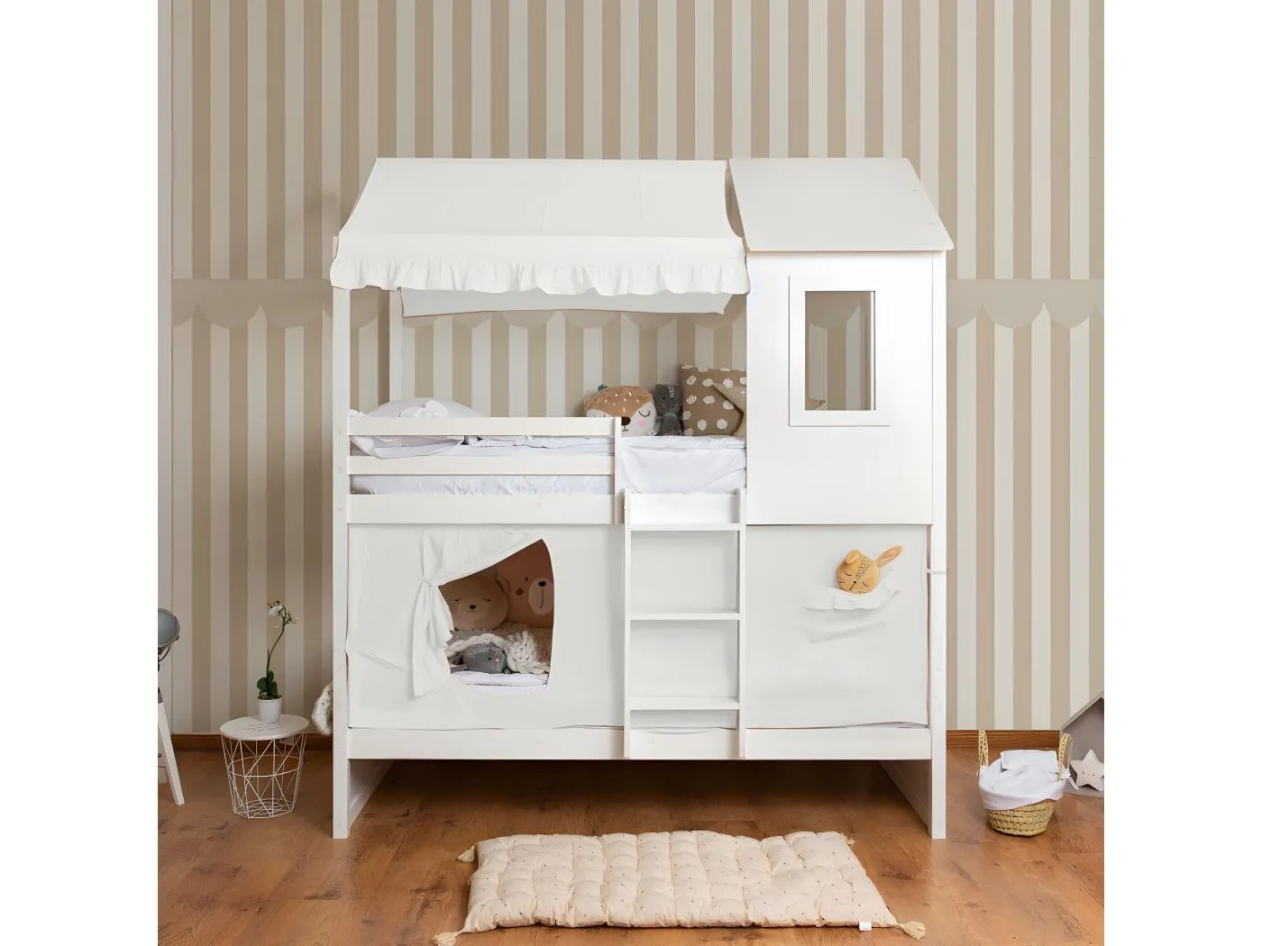 Betthimmel für Etagenbett Casita 105 Baumwolle 70x189/164x133cm