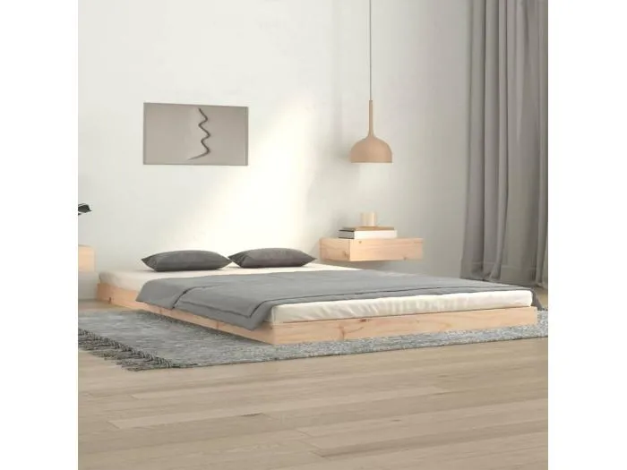 Massivholzbett 120x200 cm Kiefer