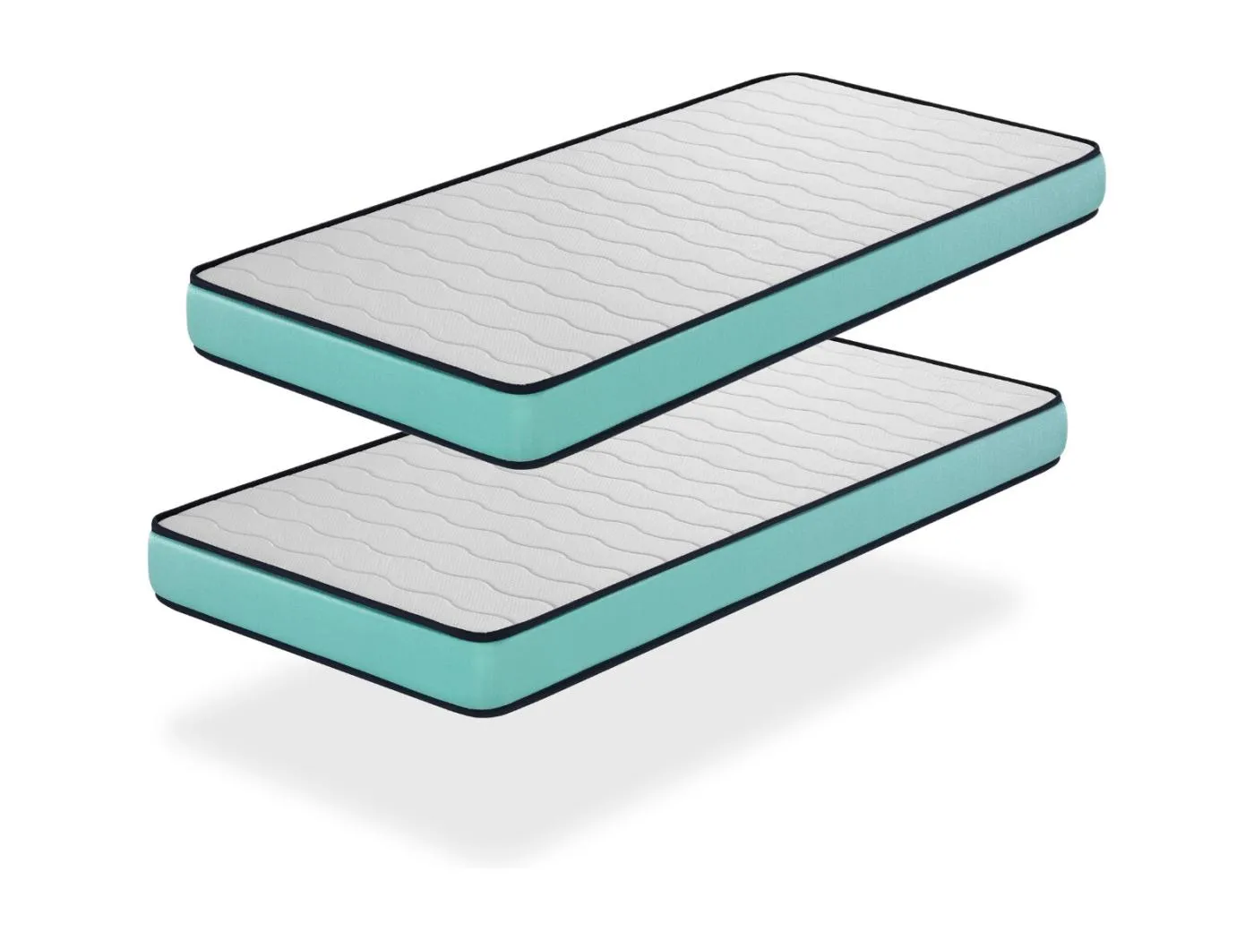 Matratze PACK 2 PROMO CONFORT 90x190 -H2- Höhe 14 cm Super weiche Polsterung - jugendlich - ideal für Nest-Betten