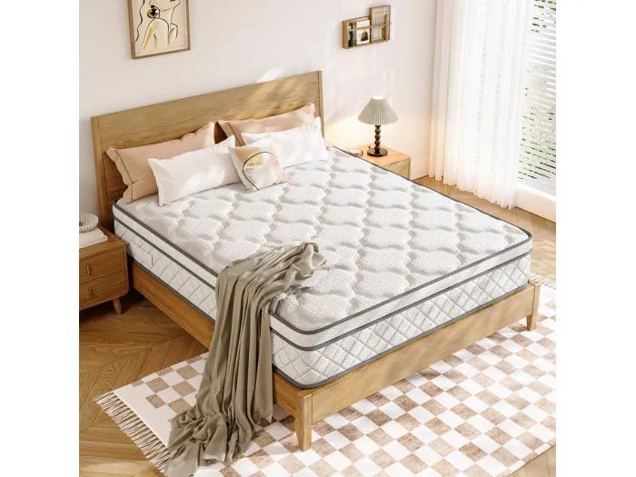 Matelas 160x200cm - Dicke 26cm - mit Taschenfedern - Multischicht Extra Komfort 7 Zonen - Hypoallergen