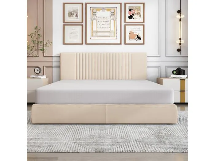 Memory Foam-Matratze 140 x 200 cm, mit abnehmbarer Matratzenauflage, 16 cm dick, Öko-Tex-zertifiziert, atmungsaktiv, mittlerer Härtegrad