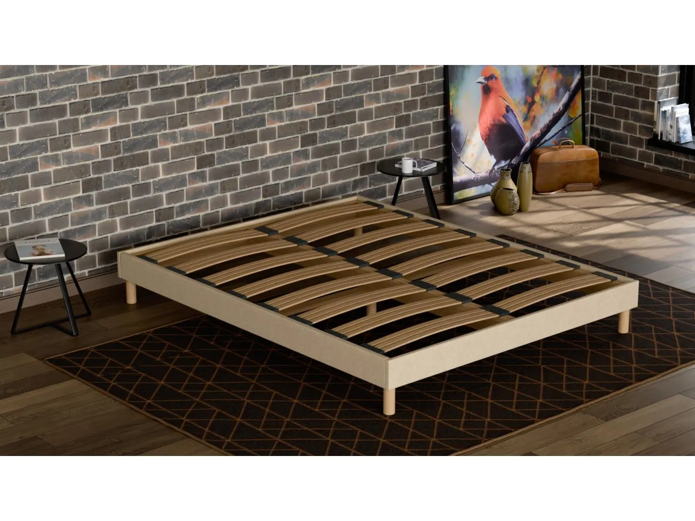 Eco Douce Lune® Lattenrost aus Holz, Beige, 140 x 200 cm