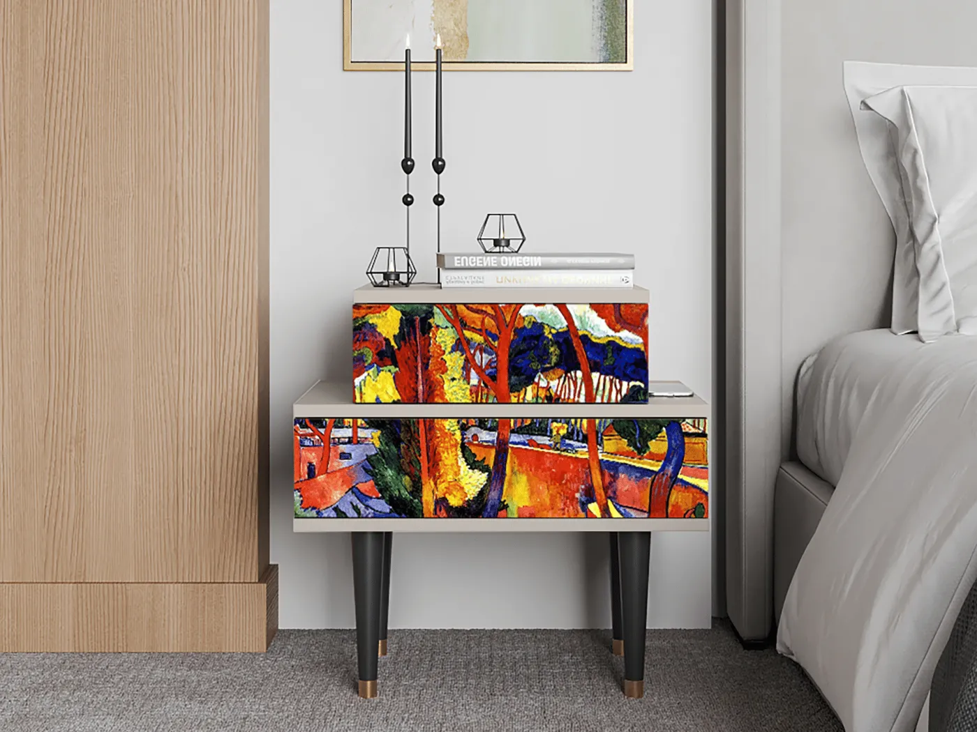 Nachttisch - 58х58х41 cm - NS1 - The Turning Road, Sand