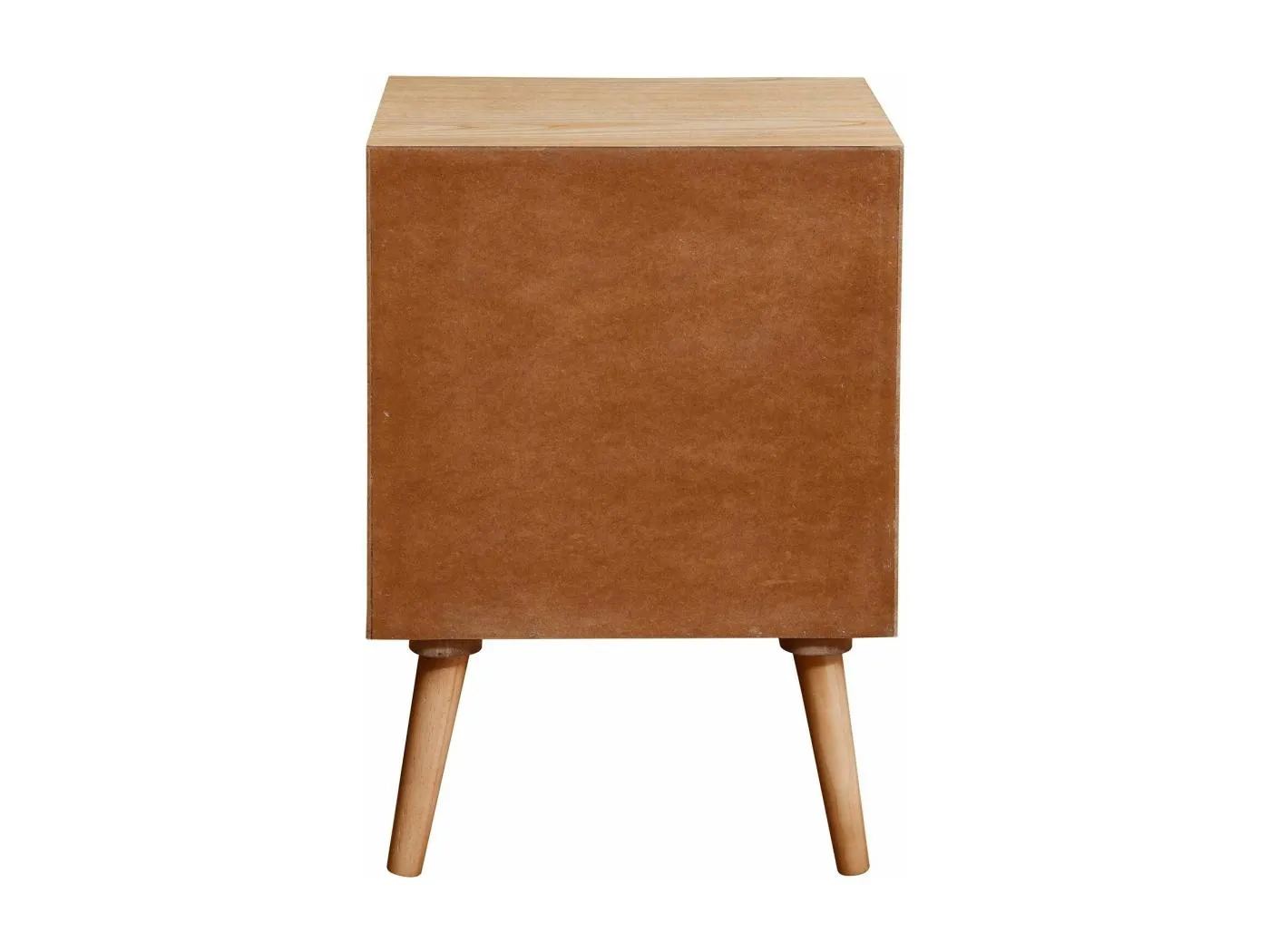 Table de chevet 1 porte Gerald Bois et Noir