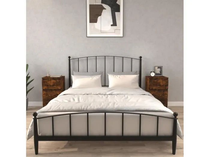 Nachttische 2 Stk. Räuchereiche 40x35x70 cm