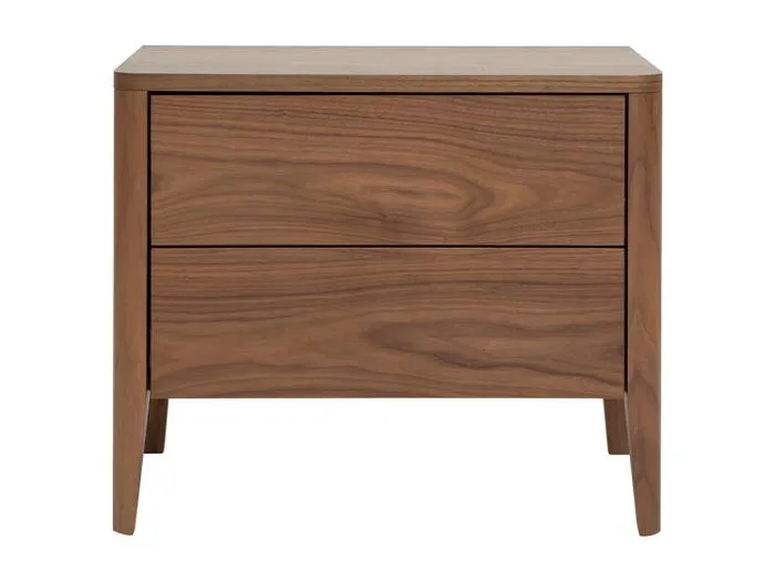 Skandinavischer Nachttisch mit zwei Schubladen BENJA