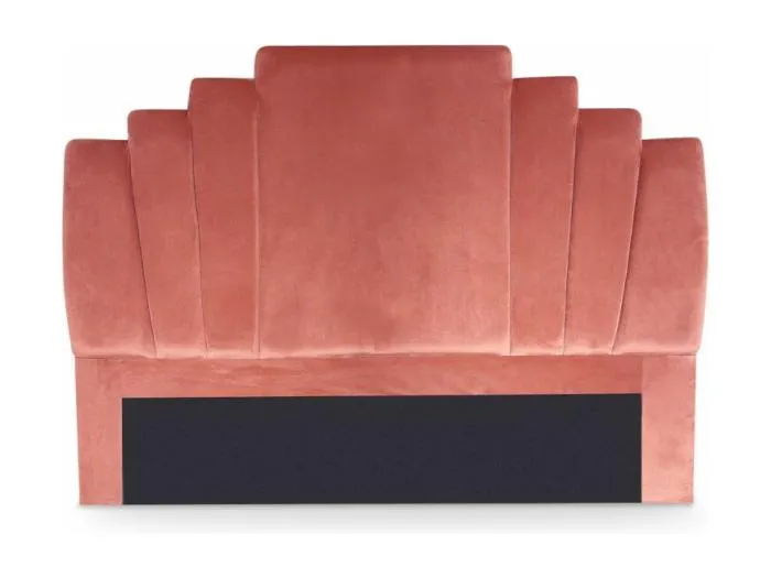 Rosa Samt Kopfteil "Renaya" 160cm Modernes und Praktisches Design