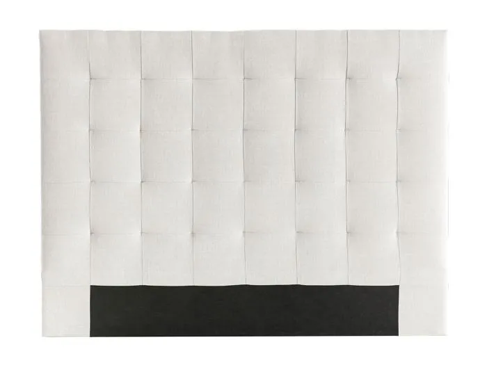 Bettkopfteil gepolstert beigefarbener Stoff 160 cm HALCIONA