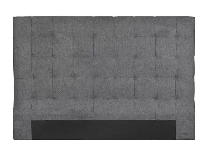 Bettkopfteil gepolstert grauer Stoff 180 cm HALCIONA