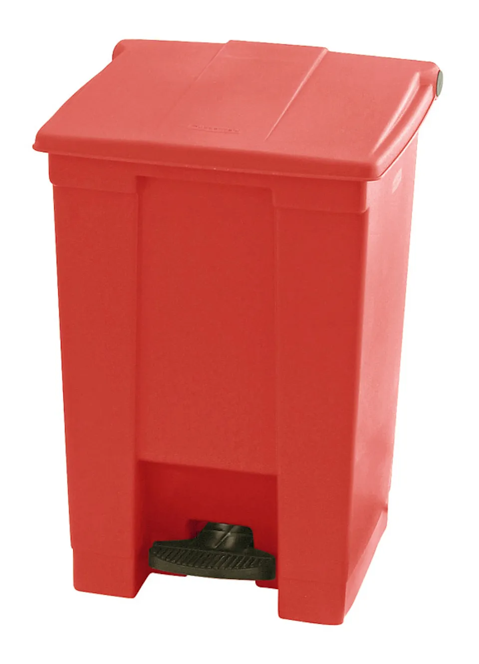 Rubbermaid Robuster Pedaleimer | 45,4 Liter, HxBxT 60x40x41,3cm | Aus HACCP konformen Polyethylen | Rot