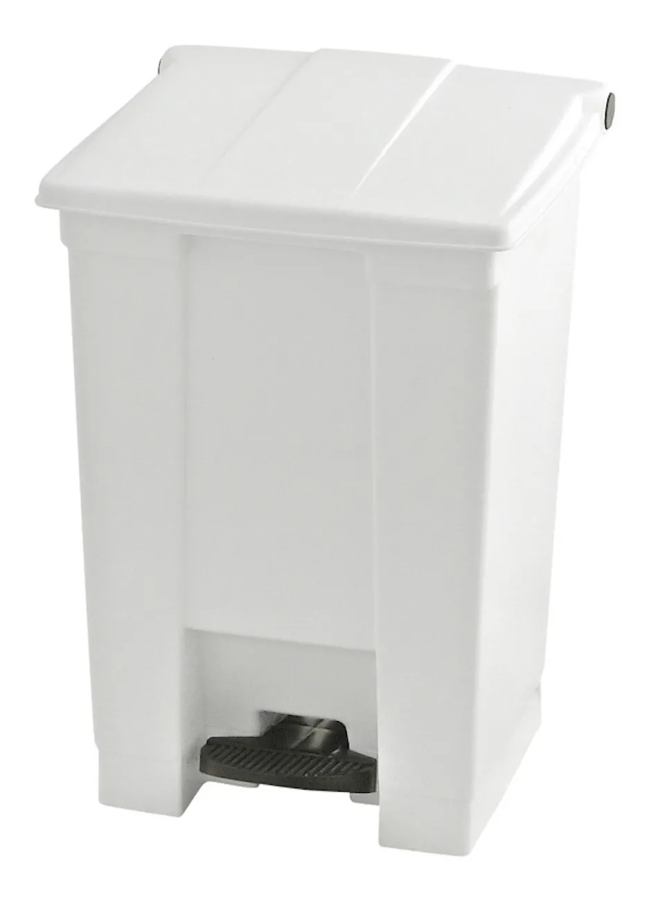 Rubbermaid Robuster Pedaleimer | 45,4 Liter, HxBxT 60x40x41,3cm | Aus HACCP konformen Polyethylen | Weiß