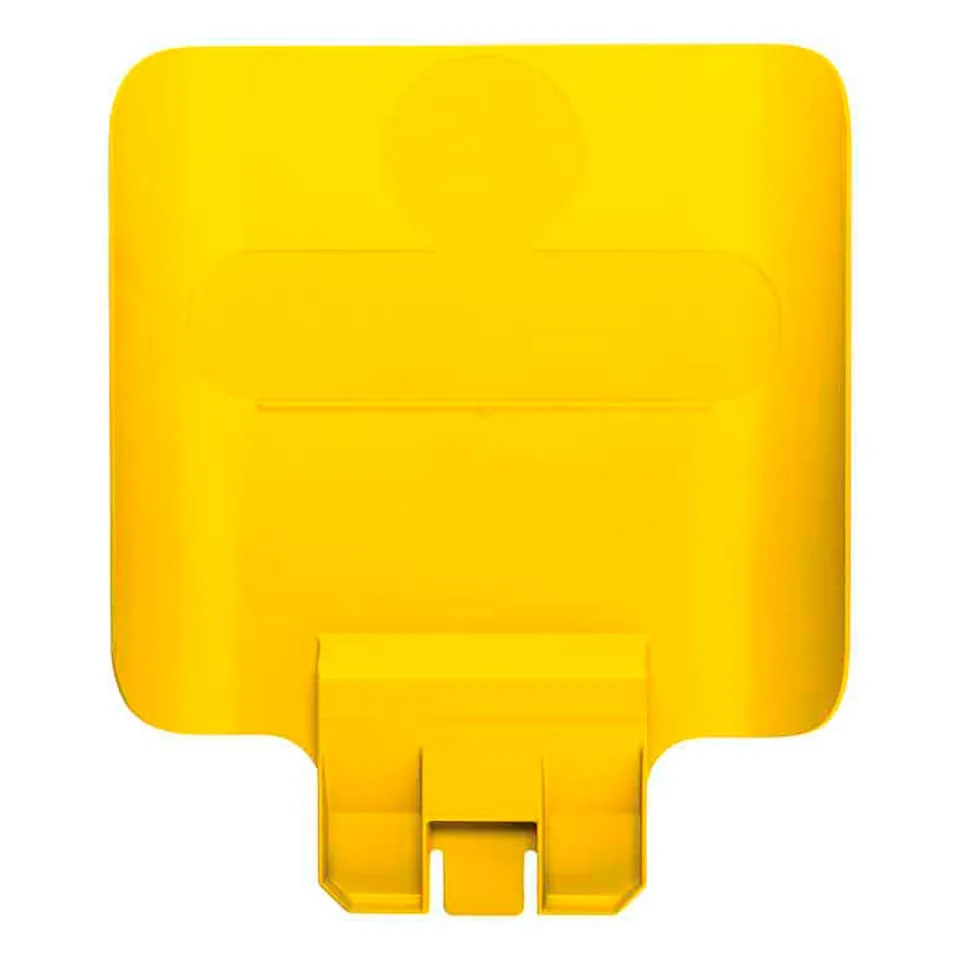 Hinweistafel für Rubbermaid Slim Jim Recycling-Station | HxBxT 36,2x30x4,4cm | Polypropylen | Gelb