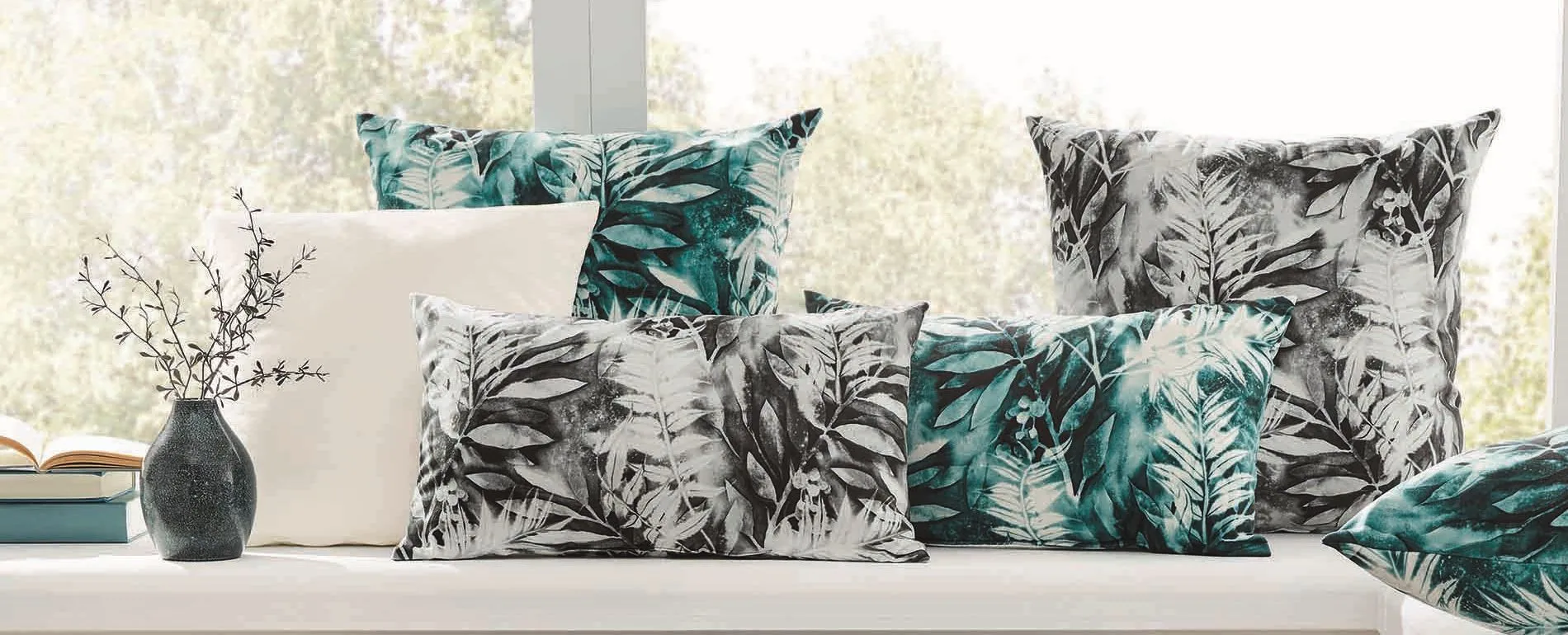 Kissen JUNGLE petrol 464525