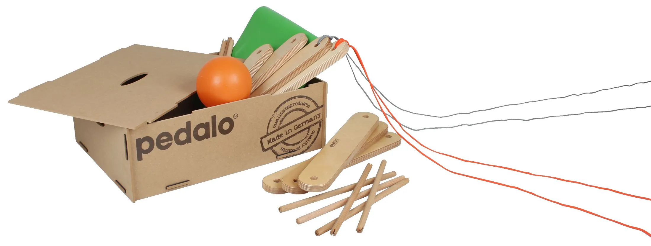 Pedalo Teamspiel-Box "ZWEI", Teambuilding Spiele für 2 bis 16 Personen