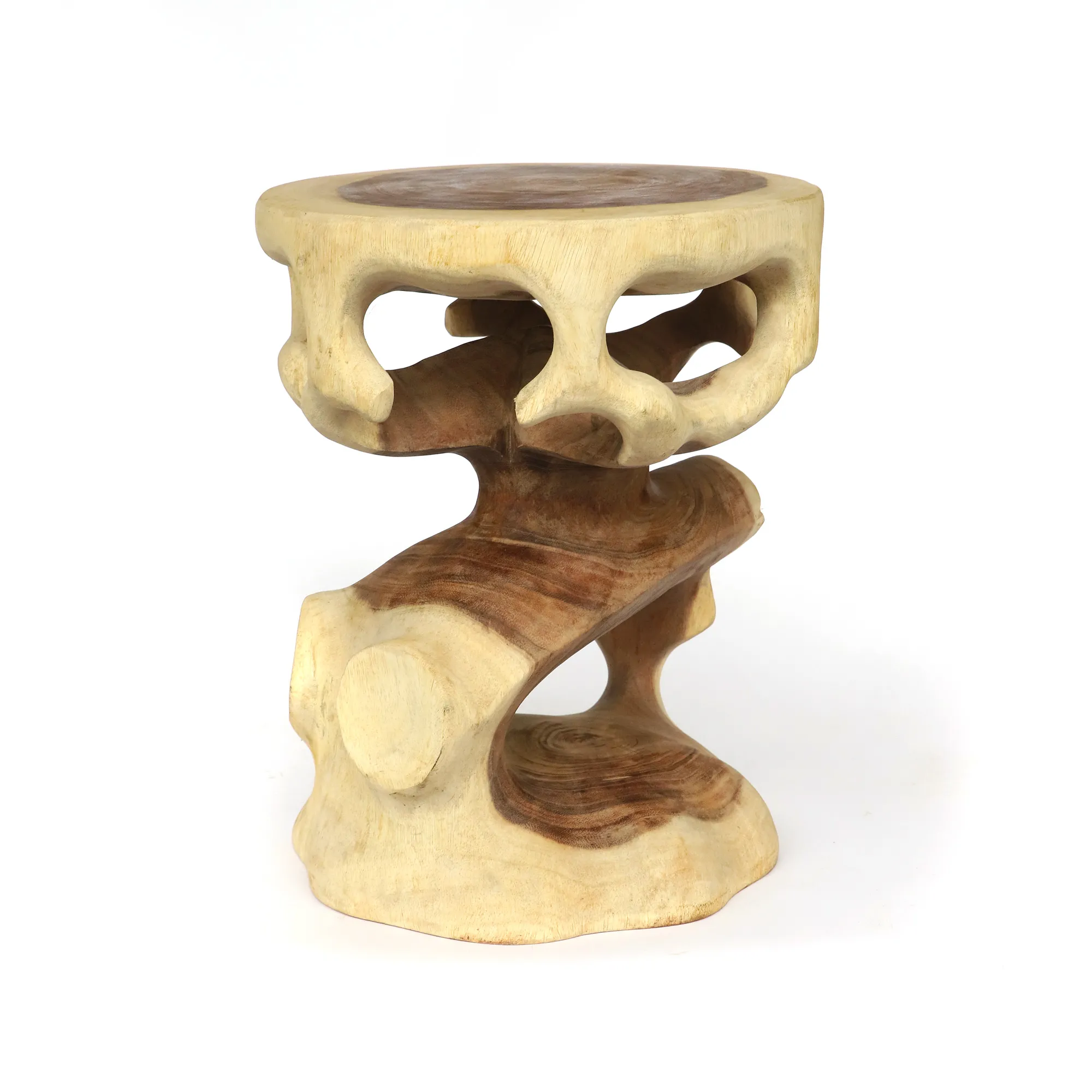 Podest 'Blume', Suarholz, Ø 34 cm, H 45 cm