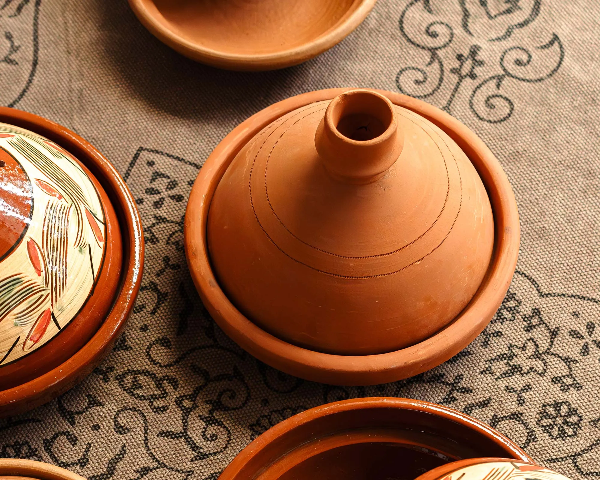 Tajine 'Agadir', Ton natur, Ø 25 cm