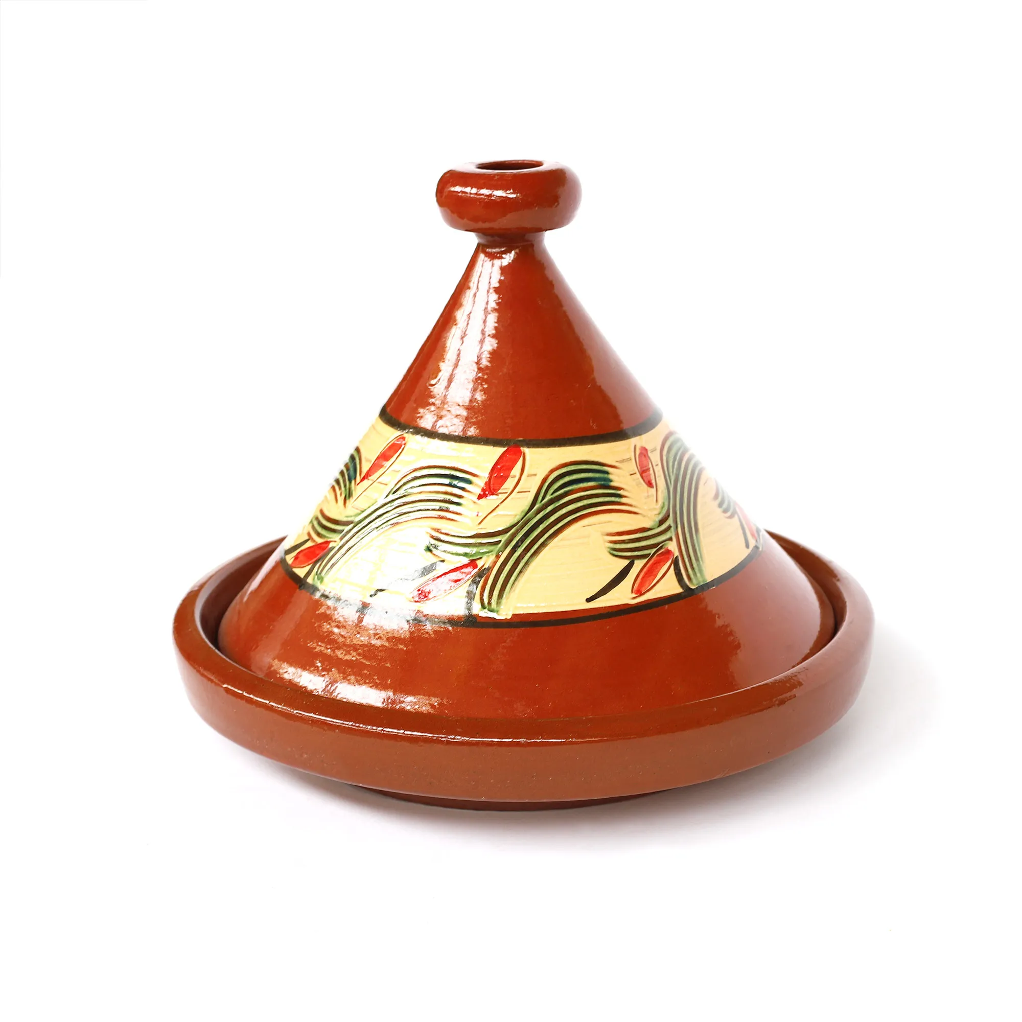 Tajine 'Tulipe', braun, multicolor, Ø 35 cm