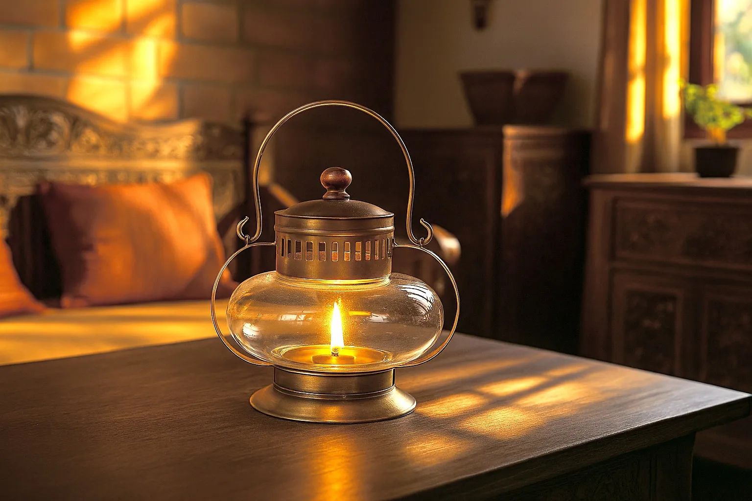 Laterne 'Obigarm', B 29 cm, L 26 cm, H 28 cm