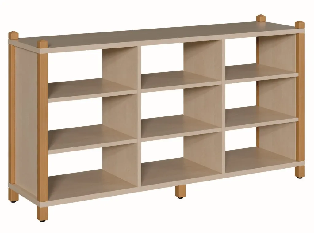 Stollenraumteilerschrank mit 9 Fächern, Höhe 80 cm