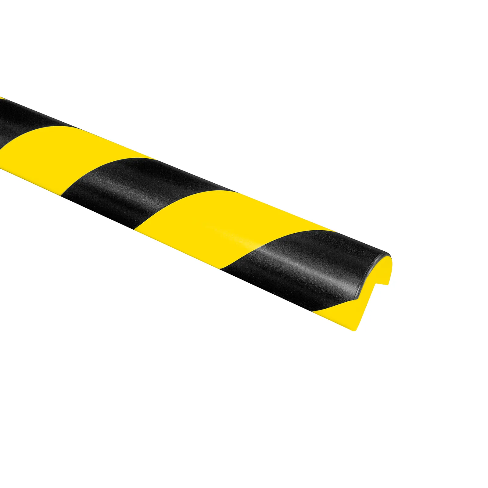 Selbstklebender Kantenschutz kantig | Schenkel 4x4cm | Länge 100cm | Stärke 1cm | Polyurethanschaum | Gelb/Schwarz