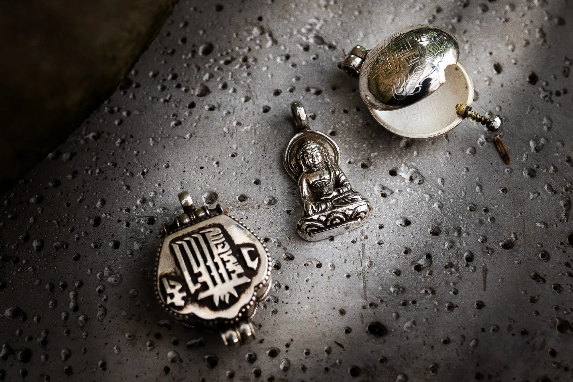 Medaillon aufklappbar, 925-er Sterlingsilber