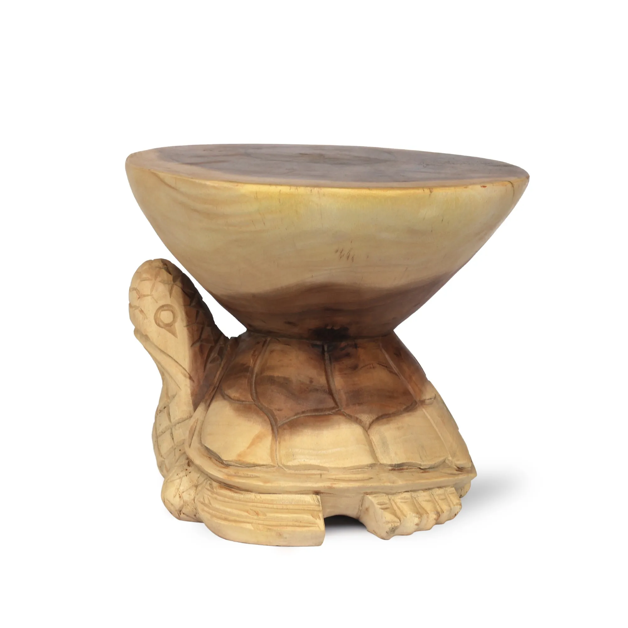 Massivholz-Podest 'Turtle', natur, Ø 34 cm, H 30 cm