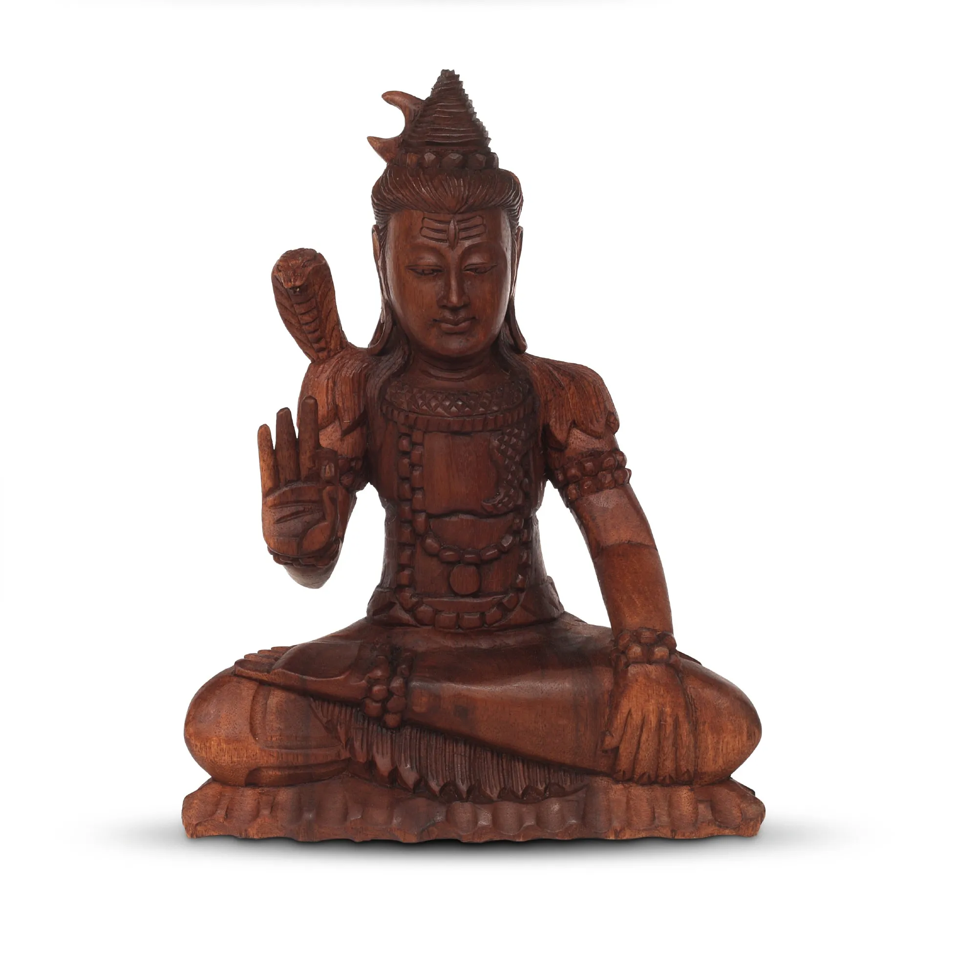 Skulptur 'Shiva mit Schlange', natur, H 32 cm, B 27 cm, L 12 cm