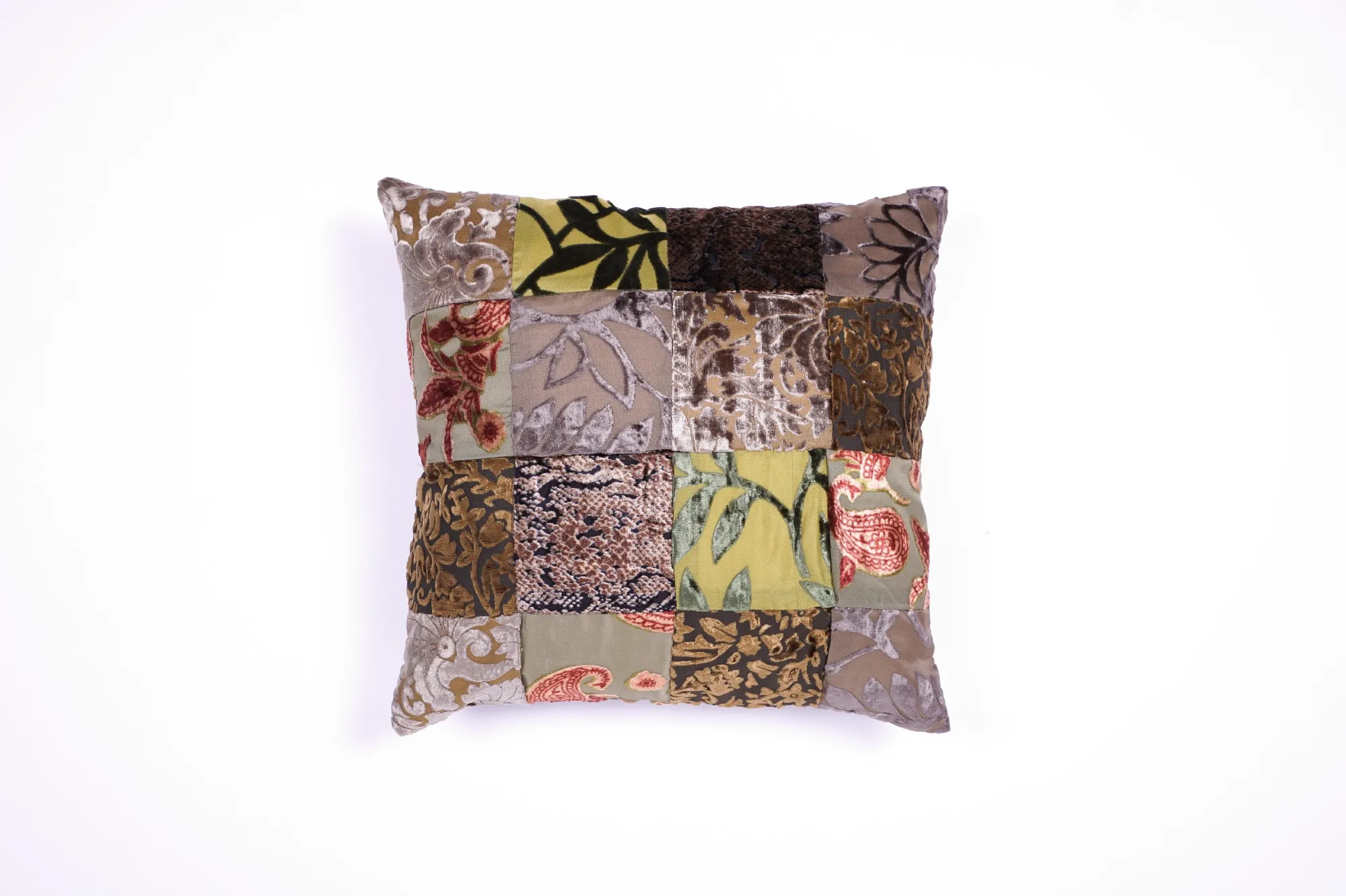 Kissenbezug 'Patch', grün, T 40 cm, B 40 cm