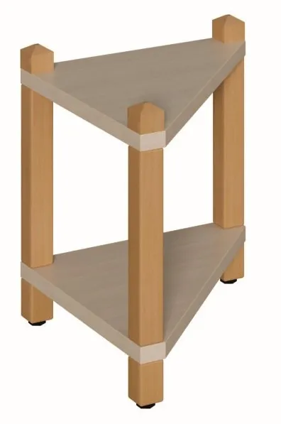 Stollen-Eckregal, mit fester Breite 34 cm und verschiedenen Höhen