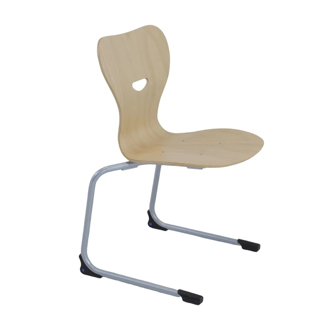 Sponeta Freischwinger Schülerstuhl “Nick”, Holz Sitzschale