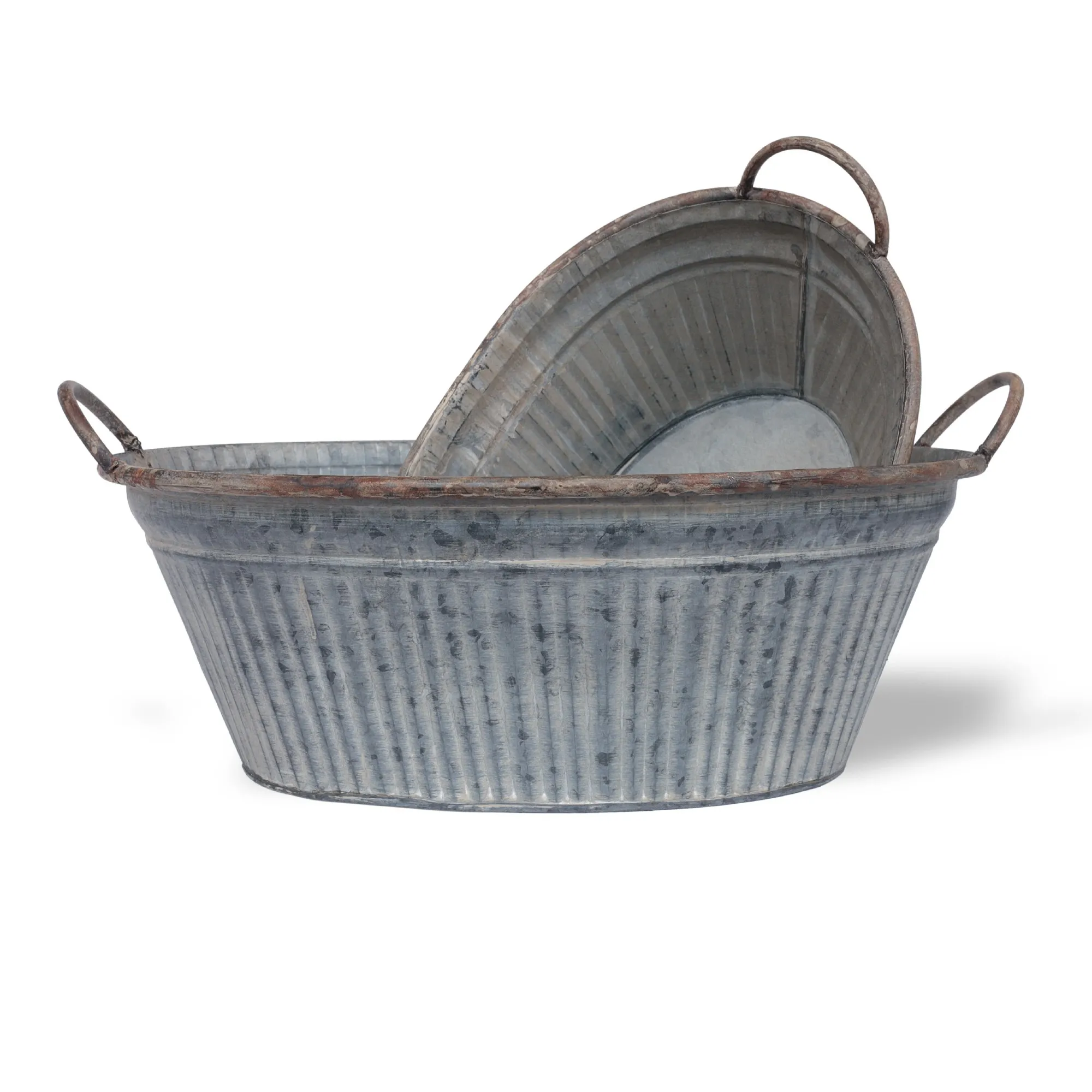 2er-Set ovale Wannen