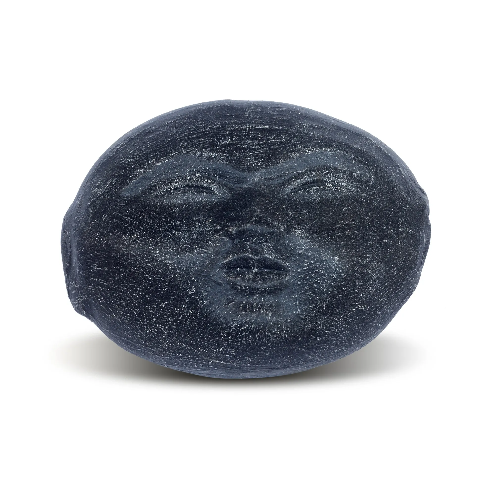 Zementfigur 'Lachendes Gesicht', B 40 cm, H 25 cm, T 16 cm