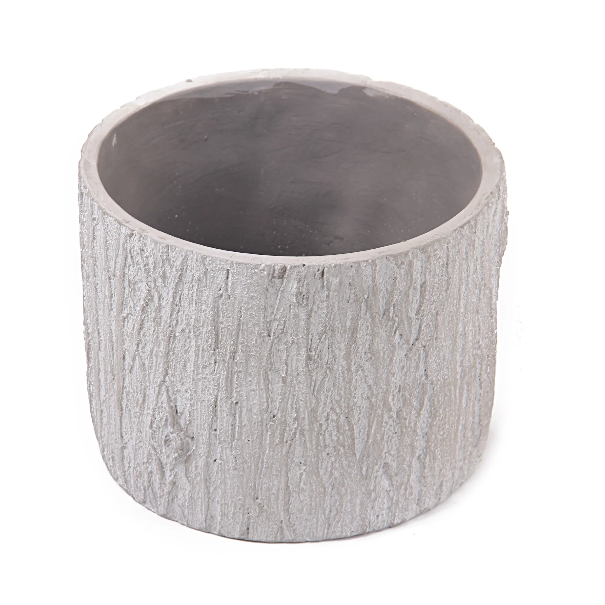 Zementtopf Baumstamm Ø22x17cm S6B HGC, , T 22 cm, B 22 cm, H 17 cm