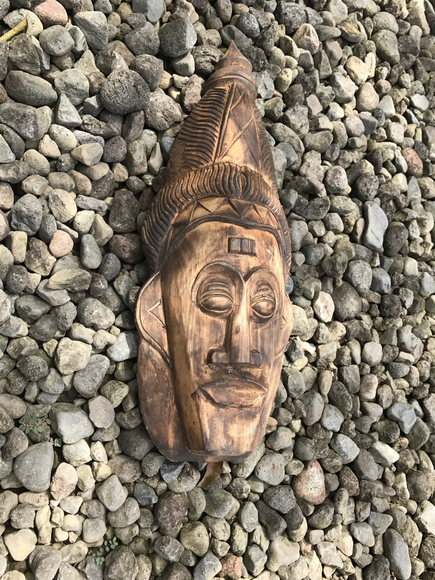 Maske 'African Man', H 51 cm, B 20 cm, T 8 cm