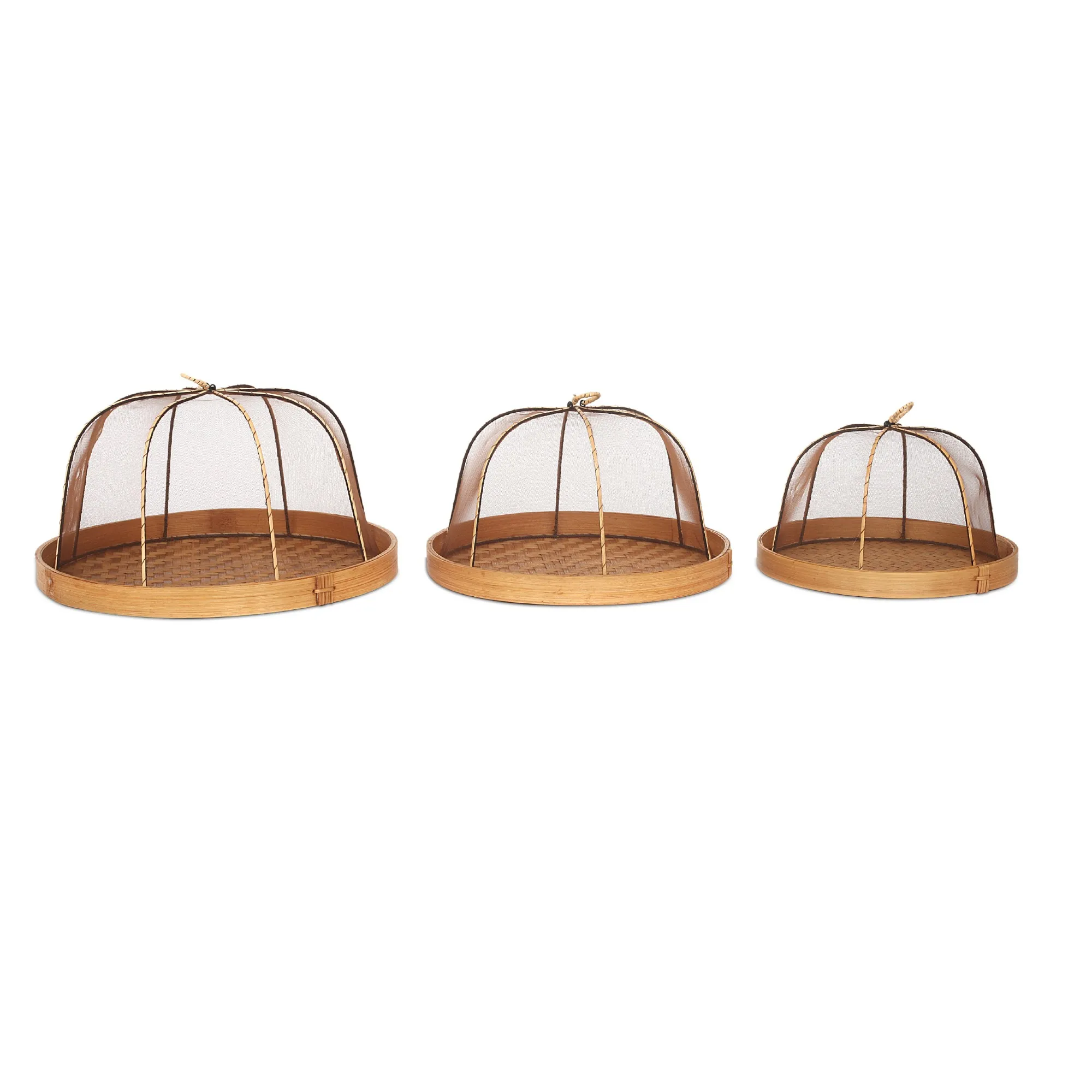 3er-Set Obstschalen mit Abdeckung