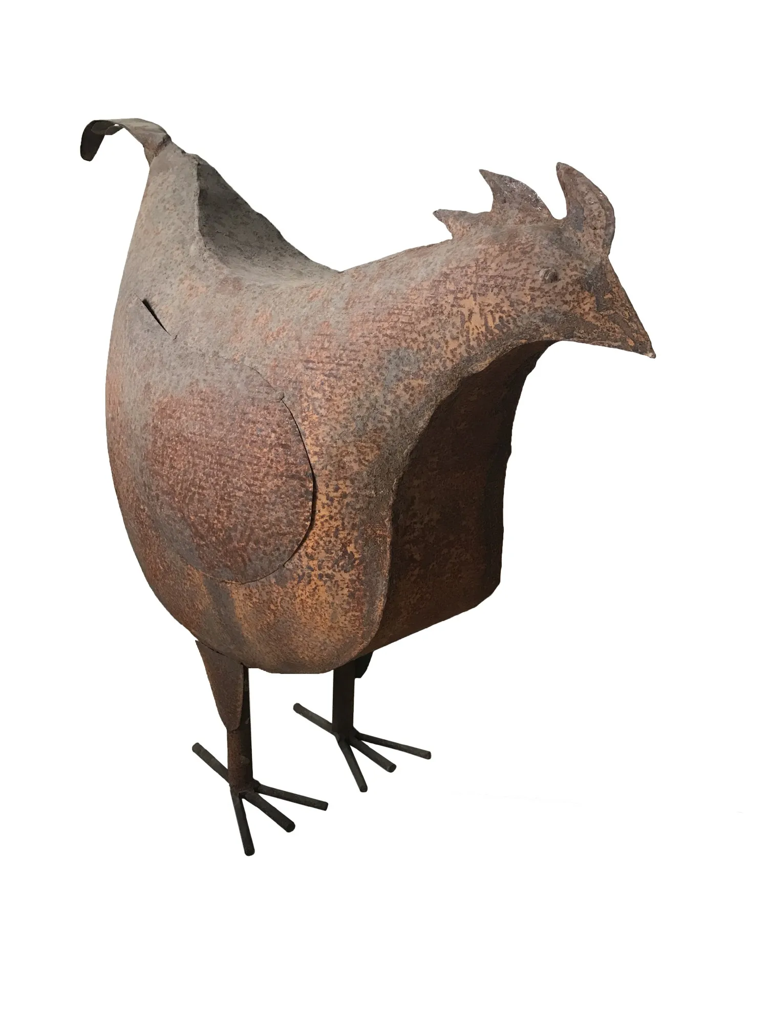 Henne 'Emmi', rost, T 68 cm, B 25 cm, H 63 cm