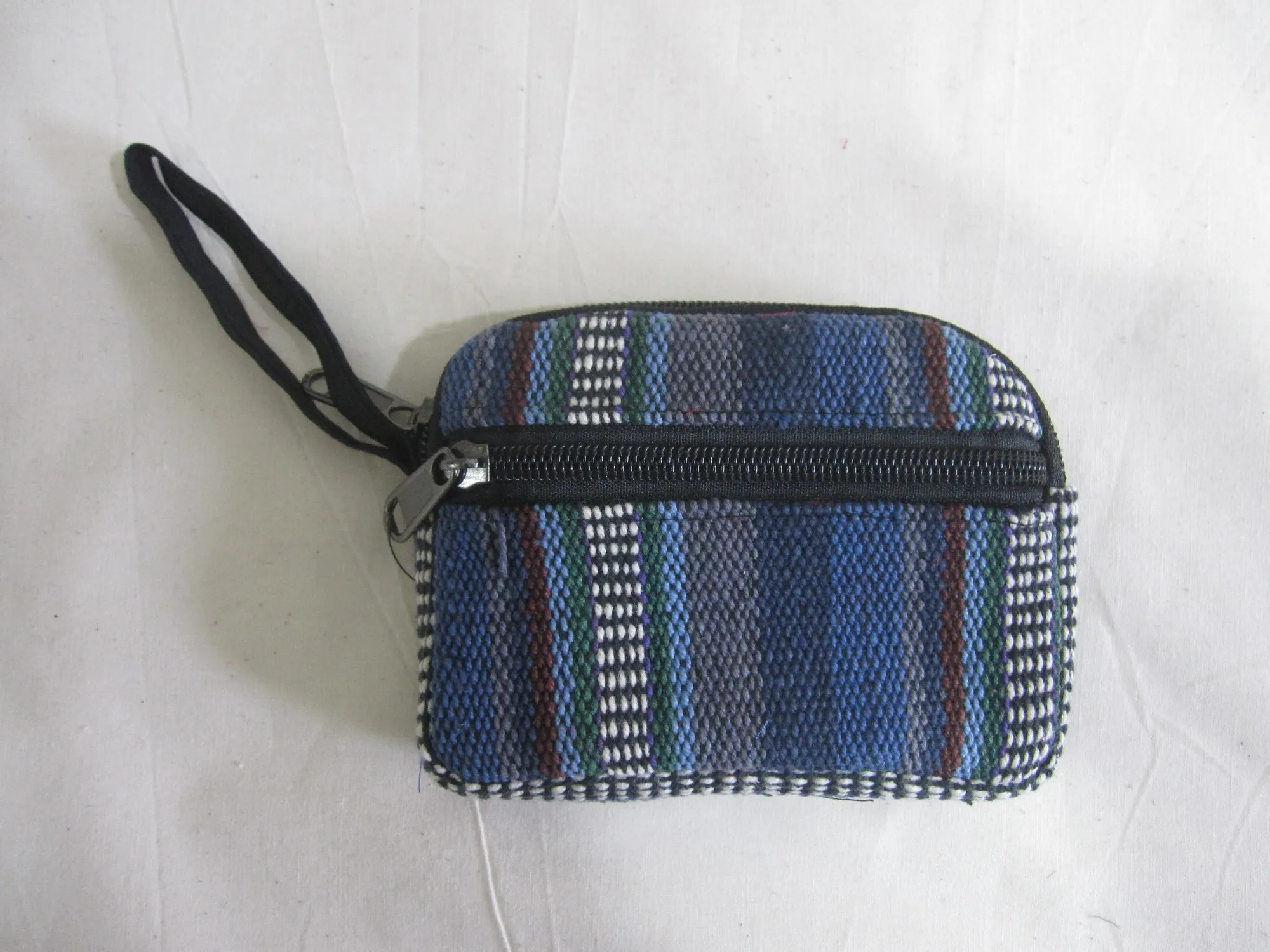 Zipper-Etui Nepalstyle, blau, B 13 cm, H 10 cm