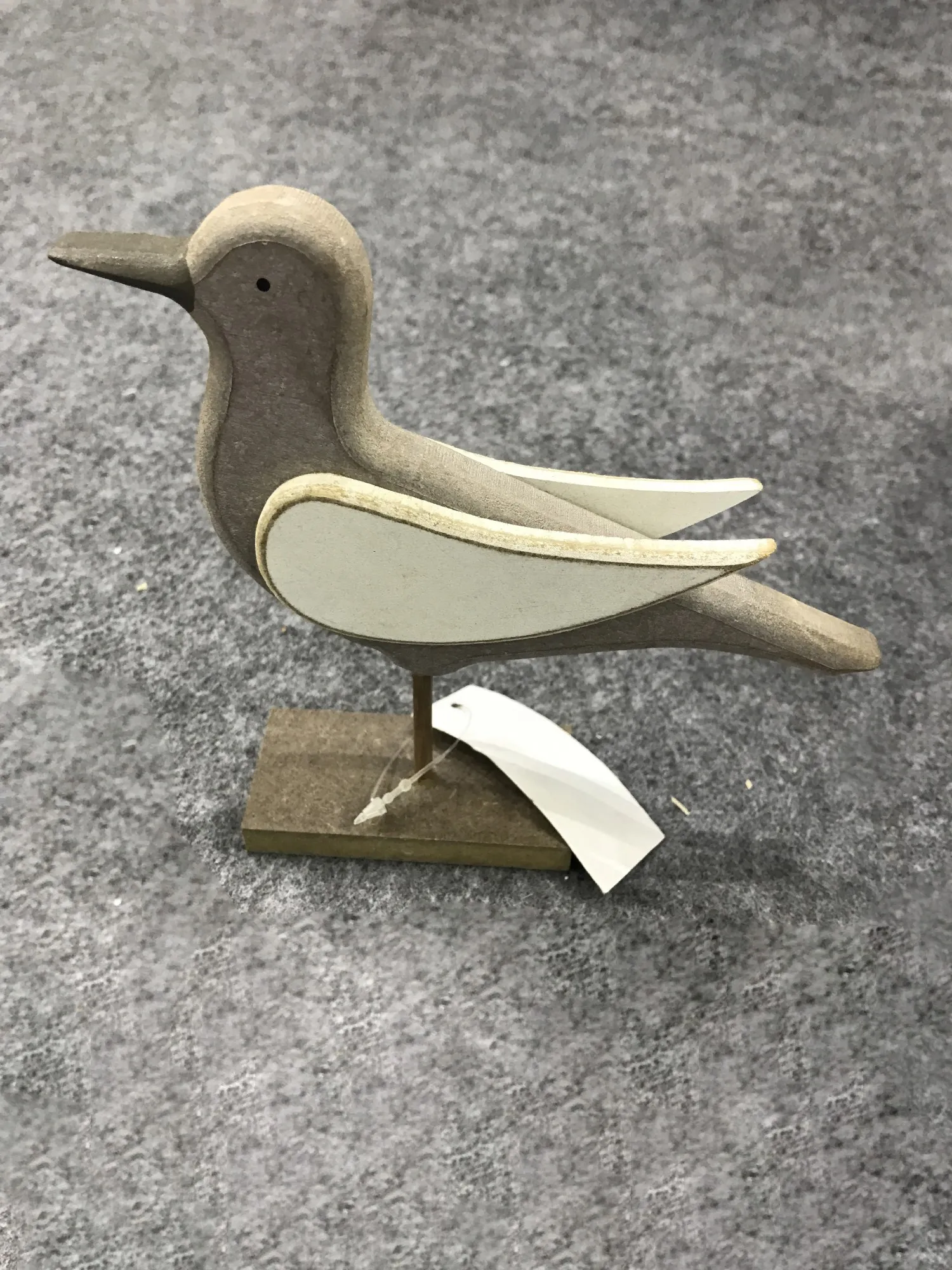 Figur 'Vogel', B 15 cm, H 13,5 cm, L 3,5 cm