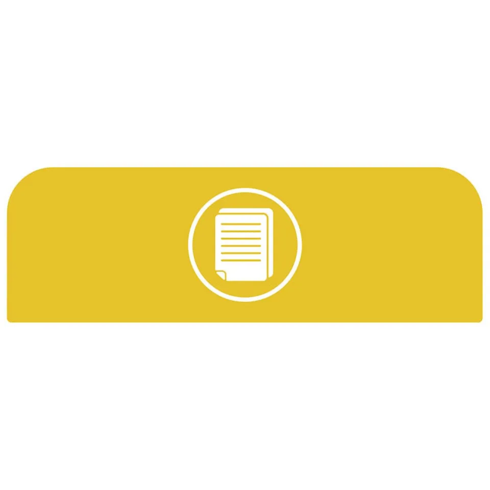 Hinweistafel aus verzinktem Stahl für Rubbermaid Recycling-Station Papier | 87 Liter | Gelb