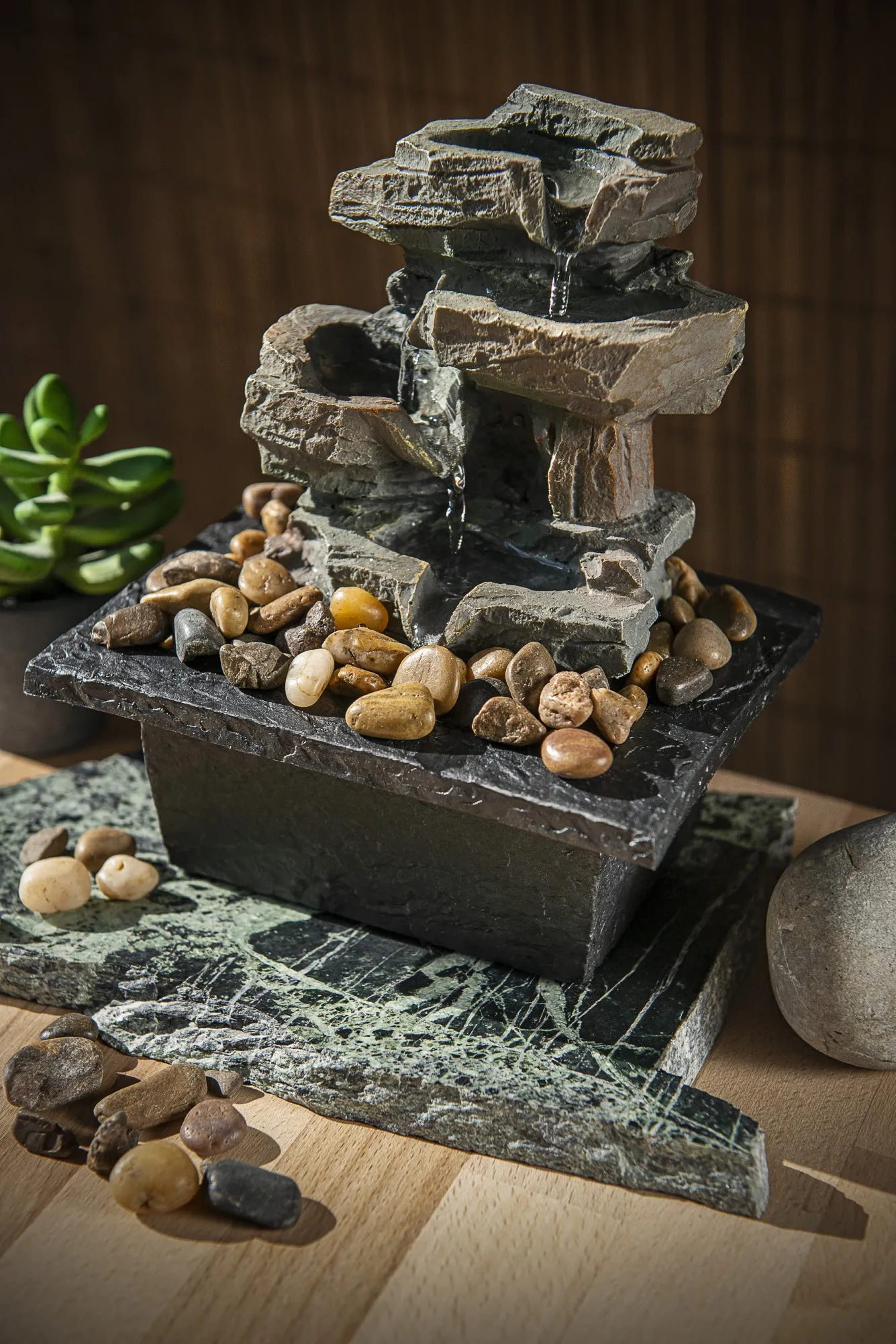 Wasserspiel, B 14 cm, H 21,4 cm, T 17,5 cm