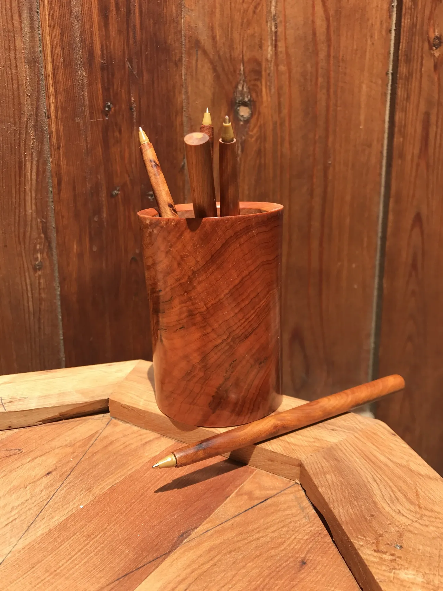 Thuja Stiftehalter, Ø 8 cm, H 11 cm