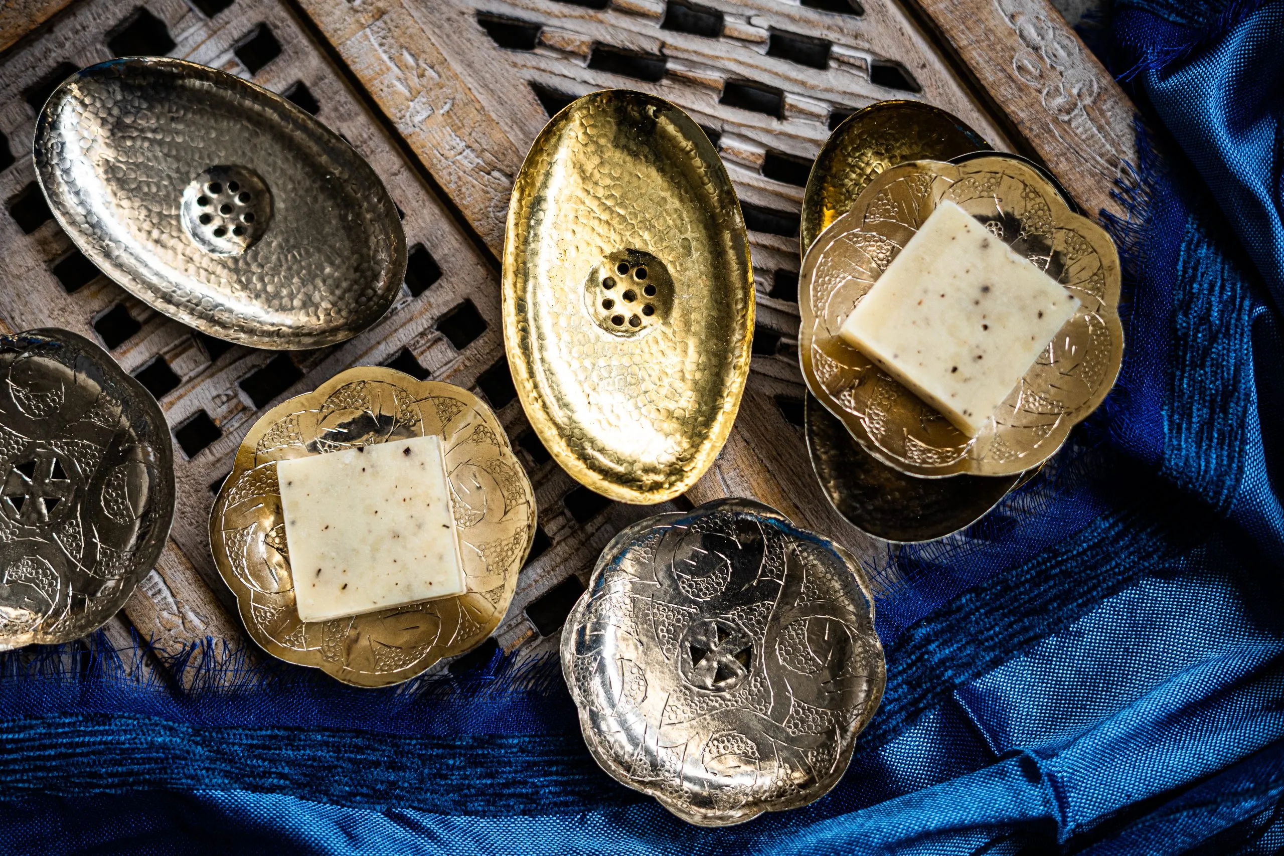 Seifenschale oval, kupfer, B 13 cm, L 8 cm, H 2 cm