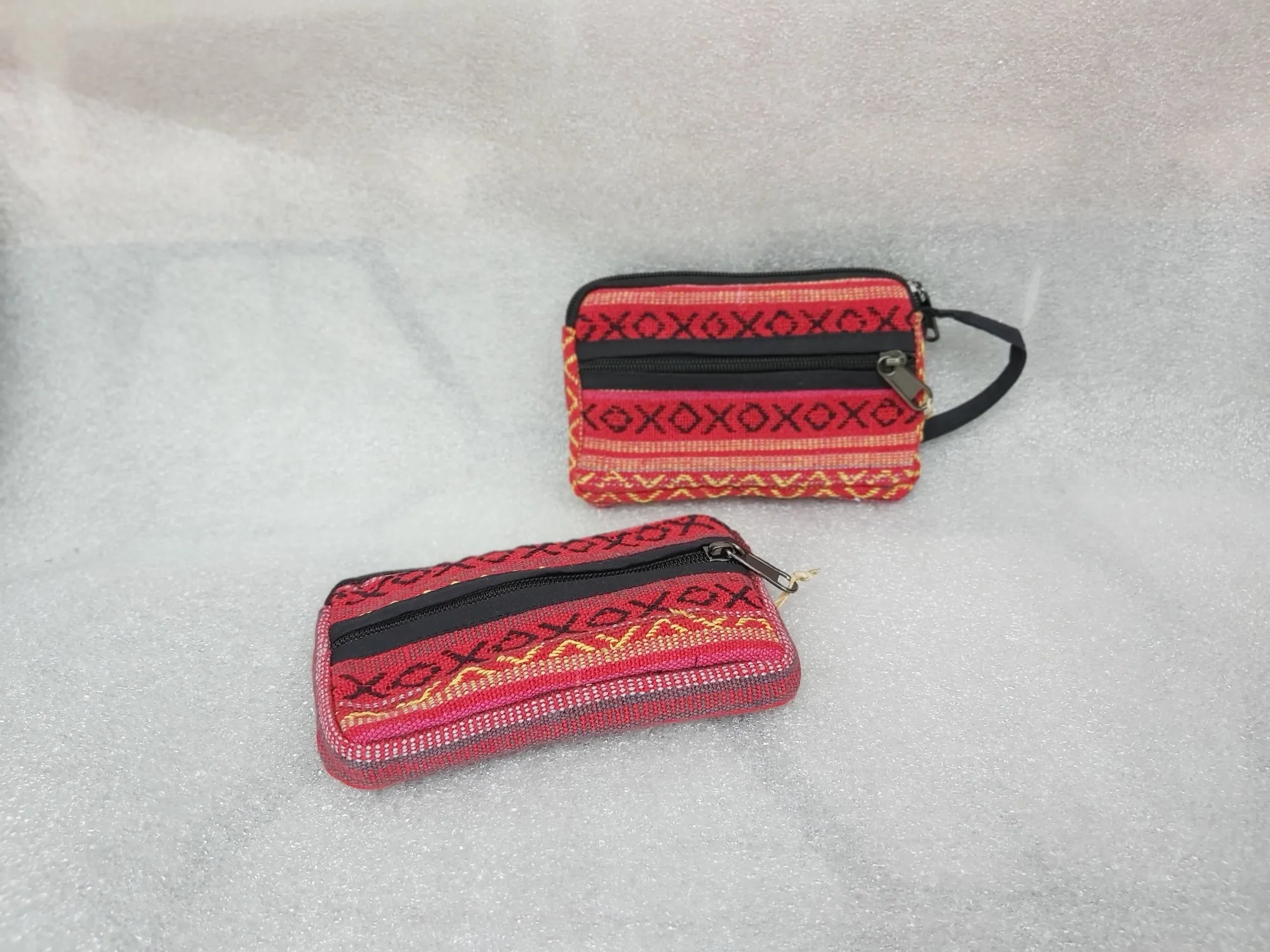 Zipper-Etui Nepalstyle, rot, B 16 cm, H 11 cm