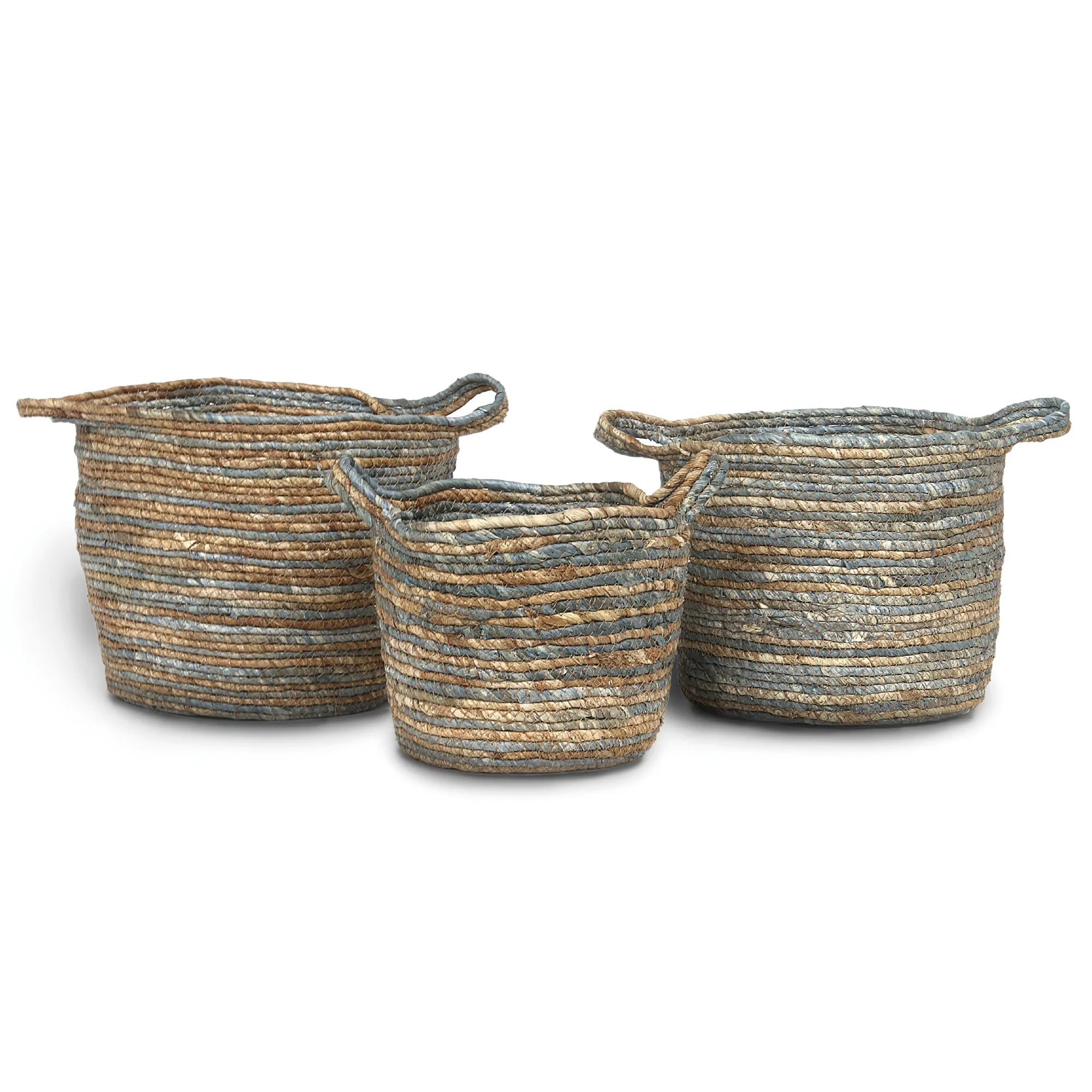 3er-Set Körbe 'Polline', natur, grau