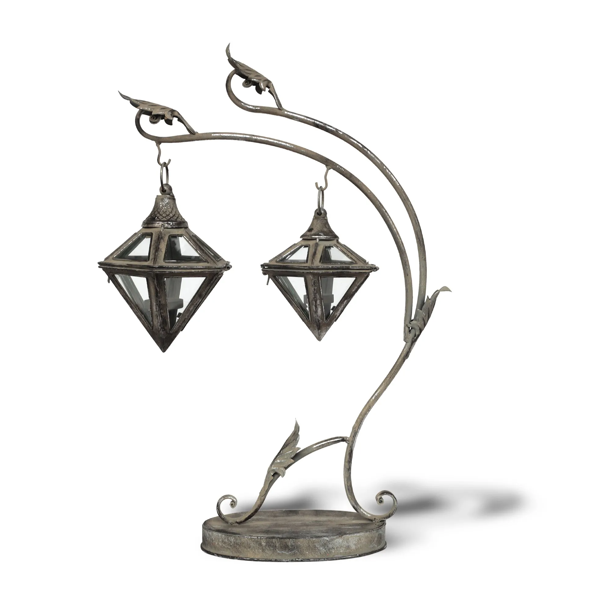 Metall-Laterne 'Bantry', T 20 cm, B 47 cm, H 70 cm