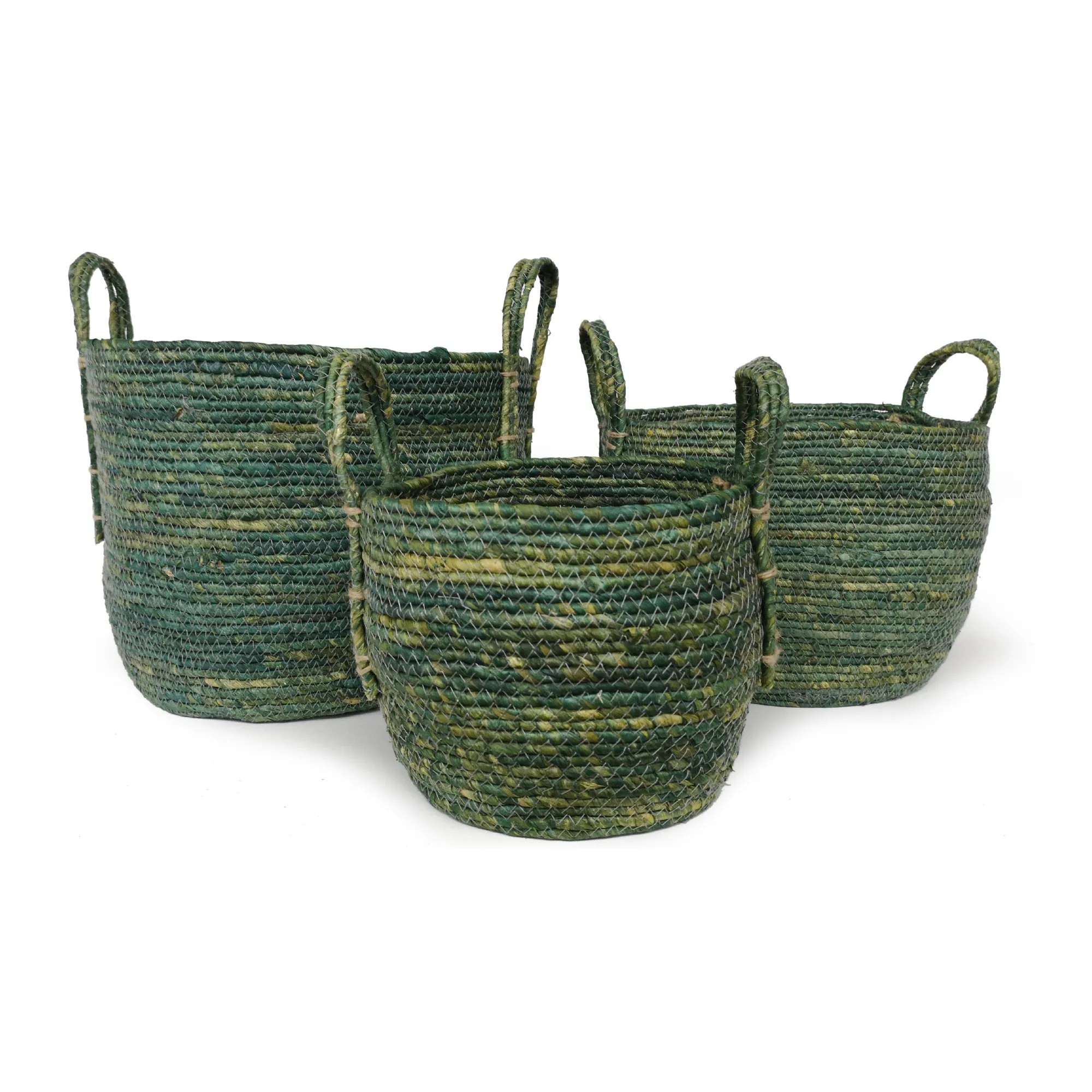 3er-Set Korb 'Nonna' grün